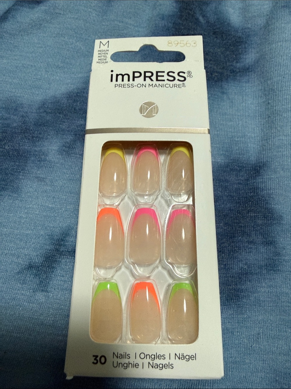 Impress by Kiss Press on nails, “Enjoy today” Medium Length, nib